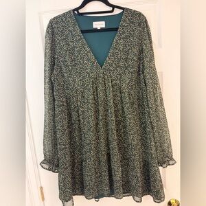 Park & Fifth Green Floral Dress